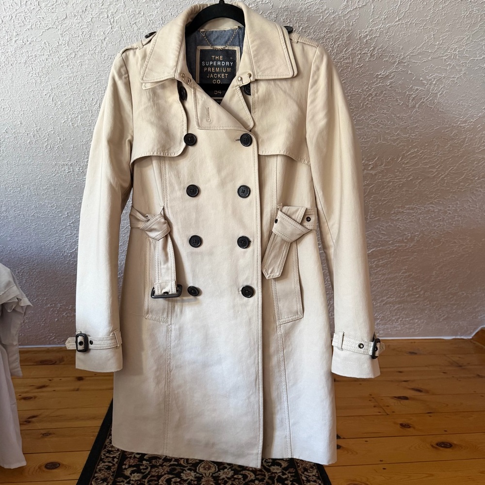 Women's Belle Superdrug Beige Trench Coat XS